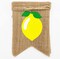 Lemonade Burlap Banner and Lemon Burlap Banner Jute Summer Lemon Theme Bunting Banner Garland Summer Lemon Theme Birthday Baby Shower Party Decor Lemonade Stand Decorations